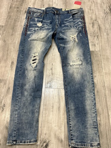 Jeans uomo indaco industriale