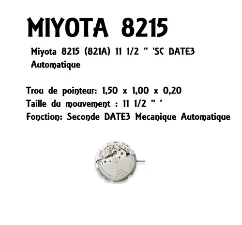 Mouvement miyota 8215 2 - 8215, 11