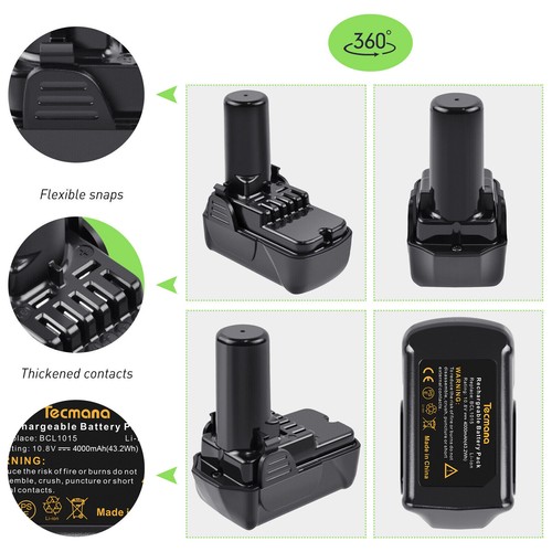 4000mah 12v al litio - 4000mah, 10,8v/12v