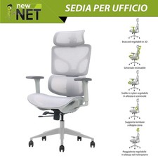 Sedia da ufficio silver con