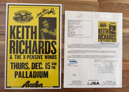 Poster firmato keith richards - poster,