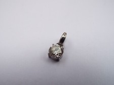 NUOVO Charm Fossil Diamante Colore Pietra Acciaio Inox Colore Argento
