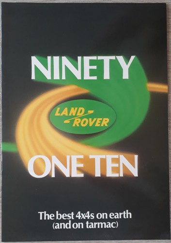 Brochure land rover ninety - rover, &