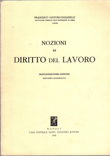 Nozioni diritto del lavoro - diritto,