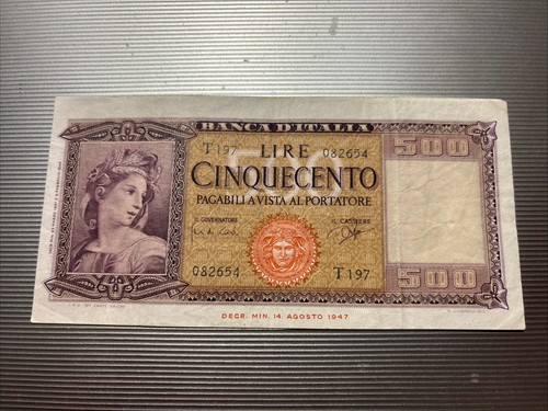 Banconota 500 lire 61 - 500, 23/3/61