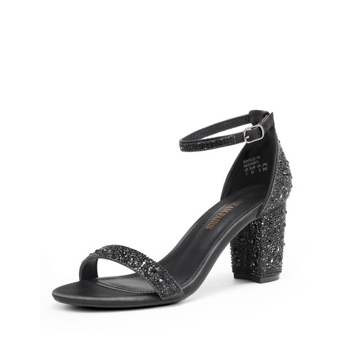 Sandali donna strass tacco
