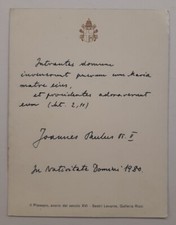 SANTINO Messaggio Papa
