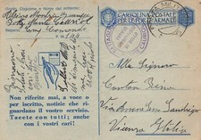 D1860) WW2 FRANCHIGIA POSTA MILITARE BATTAGLIONE ALPINI MONTE CAURIOL VICENZA