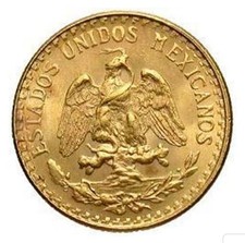 Moneta Oro 20kt 900 2 Pesos