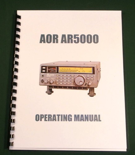 Manuale operativo aor - ar5000,