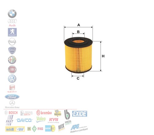 Filtro olio bmw - 1, e81