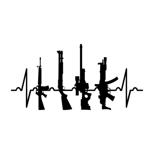 Pistola heartbeat ecg die cut - pistola,