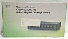 CISCO SYSTEMS MODEL SG100D-08 / SWITCH GIGABIT 8 PORTE NERO NUOVO SIGILLATO