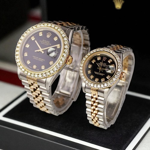 Rolex set datejust 36mm 18k - rolex,