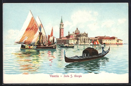 Cartolina venezia isola s - cartolina,