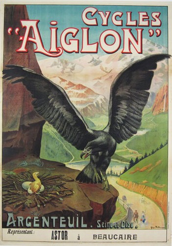 Cycles aiglon poster - cycles,
