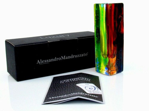 Vaso blocco vetro - , artistico