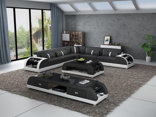 Divano pelle forma di - in,