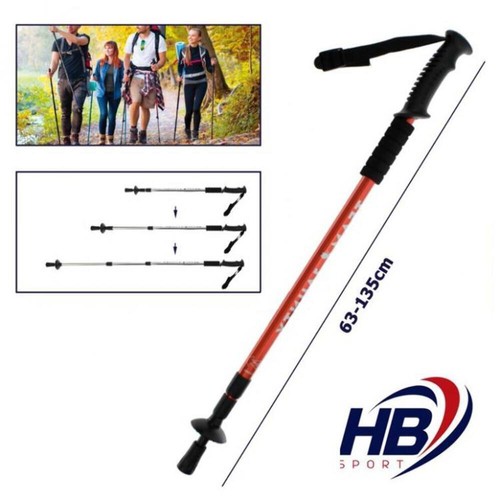 Bastone trekking metallo - trekking,