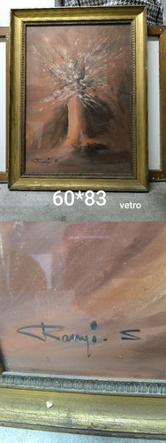 Quadro raugi olio tela - quadro, con