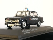 Minichamps Alfa Romeo Giulia 1600 1970 auto della polizia modellino pressofuso, scala 1/43