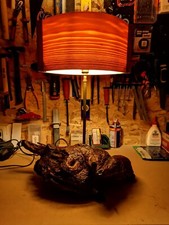 LAMPADA ARTIGIANALE CON LEGNI