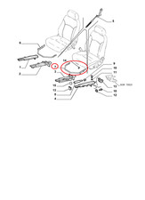 LEVA SEDILE ANTERIORE SX