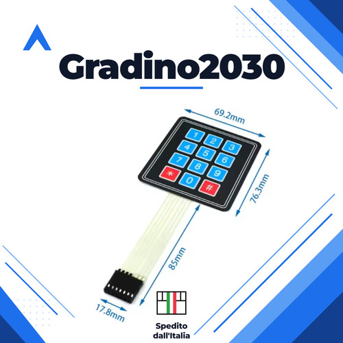 Modulo tastiera 3x4 tasti - modulo, 12
