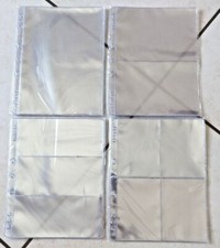 10 fogli inserti 1-2-3-4 tasche trasparenti per raccoglitore banconote cartoline