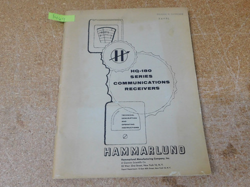 Hammarlund 180 - hammarlund, hq-180