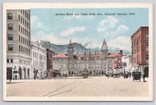 Cartolina tram Antlers Hotel