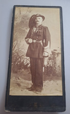 FOTO REGIO ESERCITO CDV UFFICIALE  BERSAGLIERI CARTONATA RISORGIMENTO