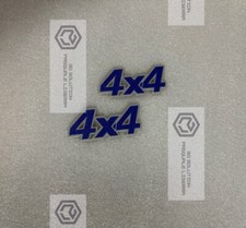 REPLICA COPPIA(2) Scritte 4x4 Per Panda Sisley Fregio Modanatura Laterale logo