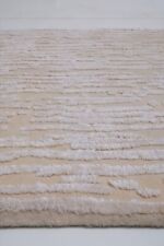 Shell- 80x120cm modern design rug carpet tappeto handmade cream/off-white