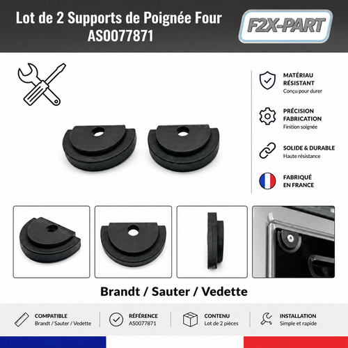 Lot supports poignée four - poignée,