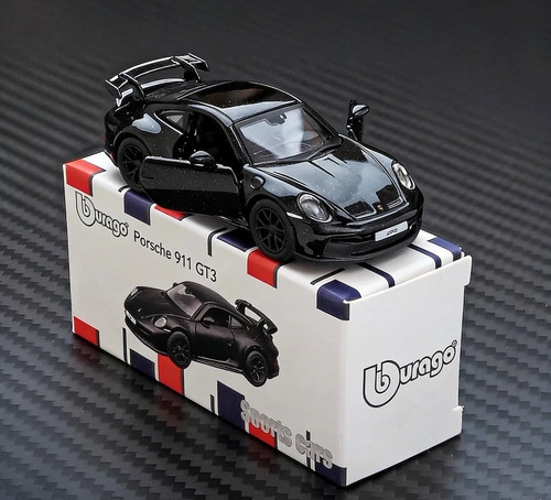 Bburago nero 911 gt3 - 1:64, auto