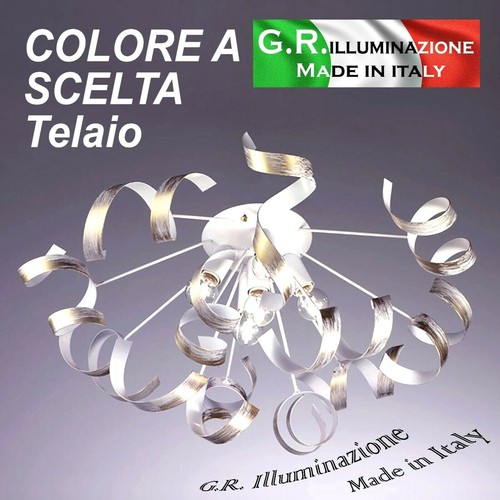 Plafoniera ferro battuto 5 - in,