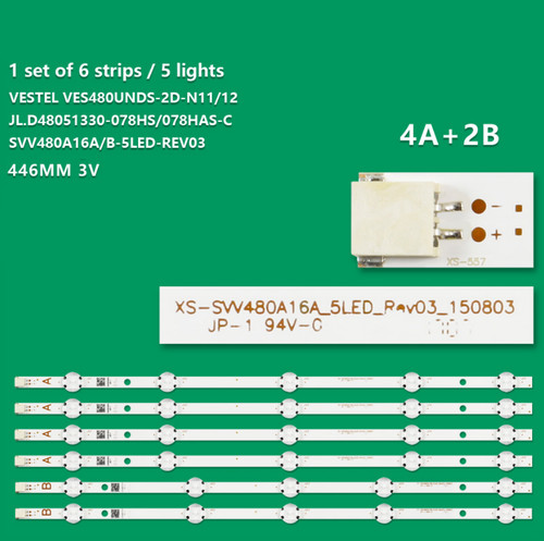 Kit barre strip led tv - 6,