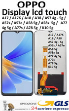 OPPO A77 4g -5g / A77s / A78 5g DISPLAY LCD TOUCHSCREEN VETRO COME ORIGINALE GLS