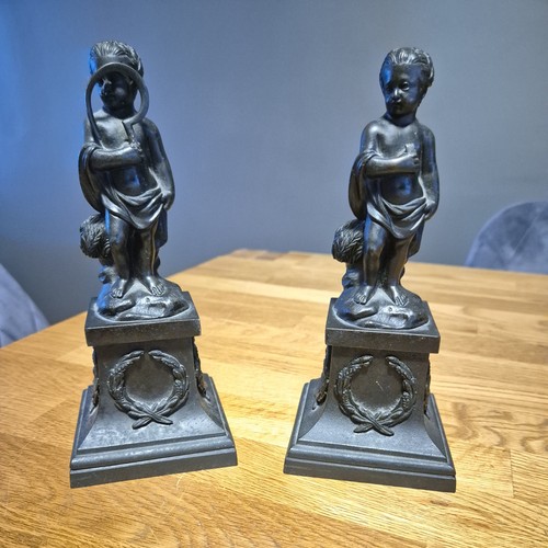 Coppia cherubini bronzo - coppia,