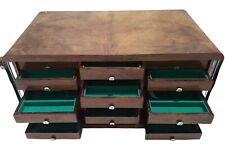 Cassettiera orologiaio vintage anni 60 - meteriale noce con 21 cassetti numerati