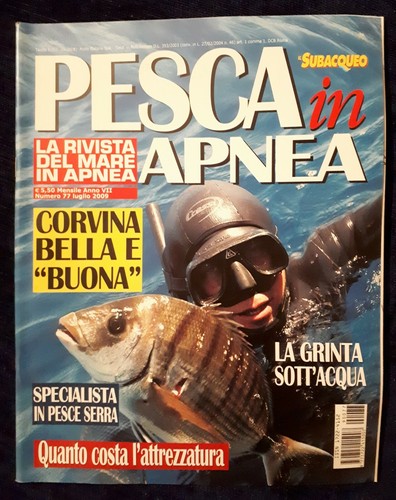 Pesca apnea rivista luglio - apnea,