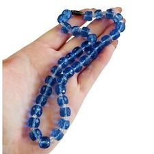 Collana girocollo blu ceco