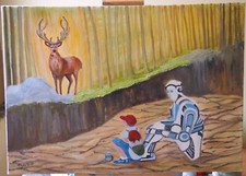 Quadro moderno paesaggio 