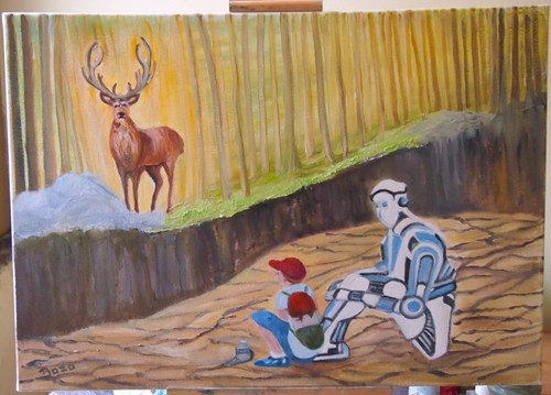 Quadro moderno paesaggio 