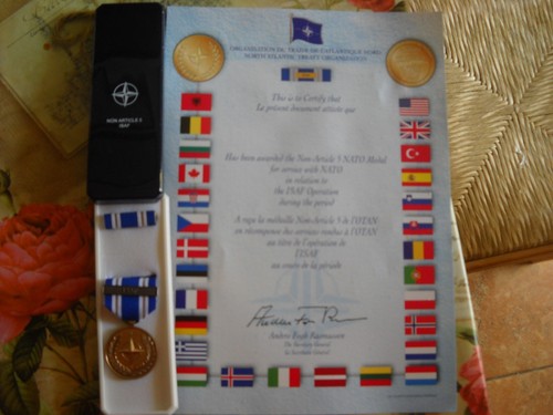 Medaglia nato missione - medaglia, isaf