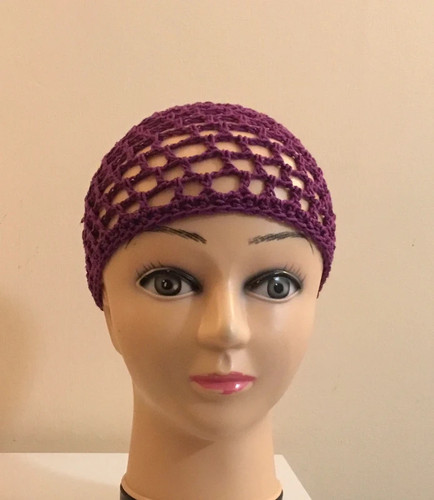 Cappellino cotone viola