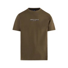 Maglietta North Sails 692974 T-Shirt Uomo Cotone Verde Militare