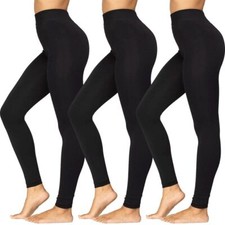 leggings donna LEGGINS pantaloni felpati invernali termici fuseaux VITA ALTA