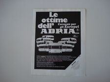 advertising Pubblicità 1970 CARAVAN ADRIA